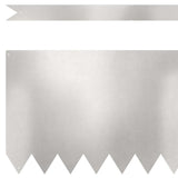 Bordura per Prato 10 pcs Argento 100 x 0,05 x 30 cm