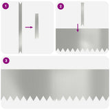 Bordura per Prato 10 pcs Argento 100 x 0,05 x 30 cm