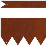 Bordura per Prato 10 pcs Marrone 100 x 0.05 x 20 cm