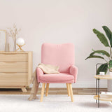 poltrona Rosa 63 x 67 x 94 cm Tessuto di Pecora e Plywood