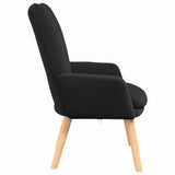 poltrona Nero 63 x 67 x 94 cm Tessuto di Pecora e Plywood