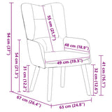 poltrona Verde Scuro 63 x 67 x 94 cm Velluto