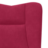 poltrona Rosso Vino 63 x 67 x 94 cm Velluto