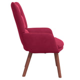 poltrona Rosso Vino 63 x 67 x 94 cm Velluto