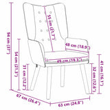 poltrona Rosa 63 x 67 x 94 cm Velluto