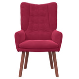 poltrona Rosso Vino 63 x 67 x 94 cm Velluto