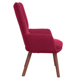poltrona Rosso Vino 63 x 67 x 94 cm Velluto