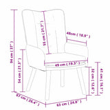 poltrona Marrone 63 x 67 x 94 cm Tessuto e compensato