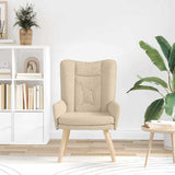 poltrona Crema 63 x 67 x 94 cm Tessuto e compensato