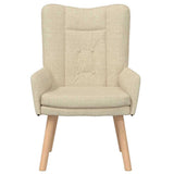 poltrona Crema 63 x 67 x 94 cm Tessuto e compensato
