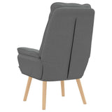 poltrona Grigio scuro 69 x 74 x 93 cm Tessuto Sherpa
