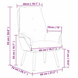 poltrona Grigio scuro 69 x 74 x 93 cm Tessuto Sherpa