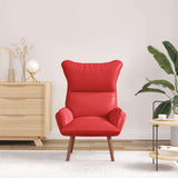 poltrona Rosso 69 x 74 x 93 cm Pelle Artificiale