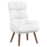 poltrona Bianco 69 x 74 x 93 cm Pelle Artificiale