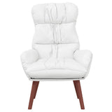 poltrona Bianco 69 x 74 x 93 cm Pelle Artificiale
