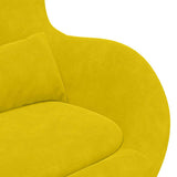 Poltrona uovo Giallo Velluto