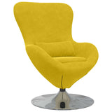 Poltrona uovo Giallo Velluto