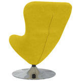 Poltrona uovo Giallo Velluto