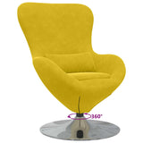 Poltrona uovo Giallo Velluto