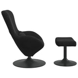 Sedia Egg con Pouf Nero Velluto