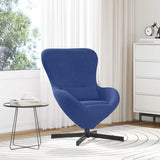 Poltrona uovo Blu Polizia 63 x 73 x 90 cm Velluto