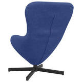 Poltrona uovo Blu Polizia 63 x 73 x 90 cm Velluto