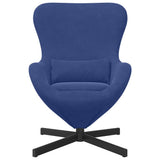 Poltrona uovo Blu Polizia 63 x 73 x 90 cm Velluto
