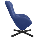 Poltrona uovo Blu Polizia 63 x 73 x 90 cm Velluto