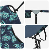 Lettino prendisole pieghevole Verde 56 x 190 x 81cm Tessuto