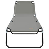 Lettino prendisole pieghevole 2 pcs Grigio 56 x 189 x 87cm