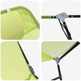 Lettino prendisole pieghevole 2 pcs Verde 182 x 55 x 85.5cm