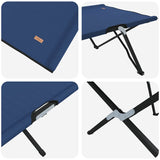 Letto da campeggio pieghevole Blu 206 x 76 x 74 cm