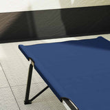 Letto da campeggio pieghevole Blu 206 x 76 x 74 cm