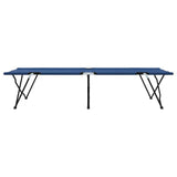 Letto da campeggio pieghevole Blu 206 x 76 x 74 cm