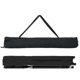 Letto da campeggio pieghevole Nero 206 x 76 x 74 cm