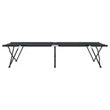 Letto da campeggio pieghevole Nero 206 x 76 x 74 cm