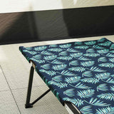 Letto da campeggio pieghevole Motivo a foglia 206 x 76 x 74 cm
