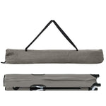 Letto da campeggio pieghevole 2 pcs Grigio 206 x 76 x 74 cm