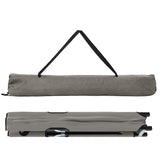 Letto da campeggio pieghevole 2 pcs Grigio 206 x 76 x 74 cm