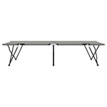 Letto da campeggio pieghevole 2 pcs Grigio 206 x 76 x 74 cm