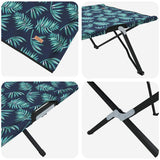 Letto da campeggio pieghevole Pieghevole 2 pcs Motivo a foglia