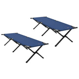 Letto da campeggio pieghevole Blu Tessuto Oxford
