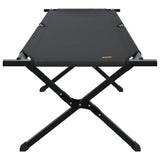 Letto da campeggio pieghevole 2 pcs Nero Tessuto Oxford