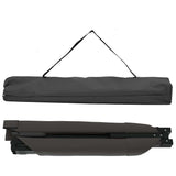 Letto da campeggio pieghevole 2 pcs Nero Tessuto Oxford
