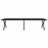 Letto da campeggio pieghevole 2 pcs Nero Tessuto Oxford