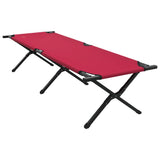 Letto da campeggio pieghevole Rosso Tessuto Oxford