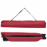 Letto da campeggio pieghevole Rosso Tessuto Oxford