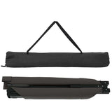 Letto da campeggio pieghevole Nero 210 x 80 x 46 cm
