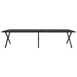 Letto da campeggio pieghevole Nero Tessuto Oxford