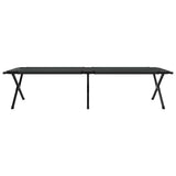 Letto da campeggio pieghevole Nero 210 x 80 x 46 cm